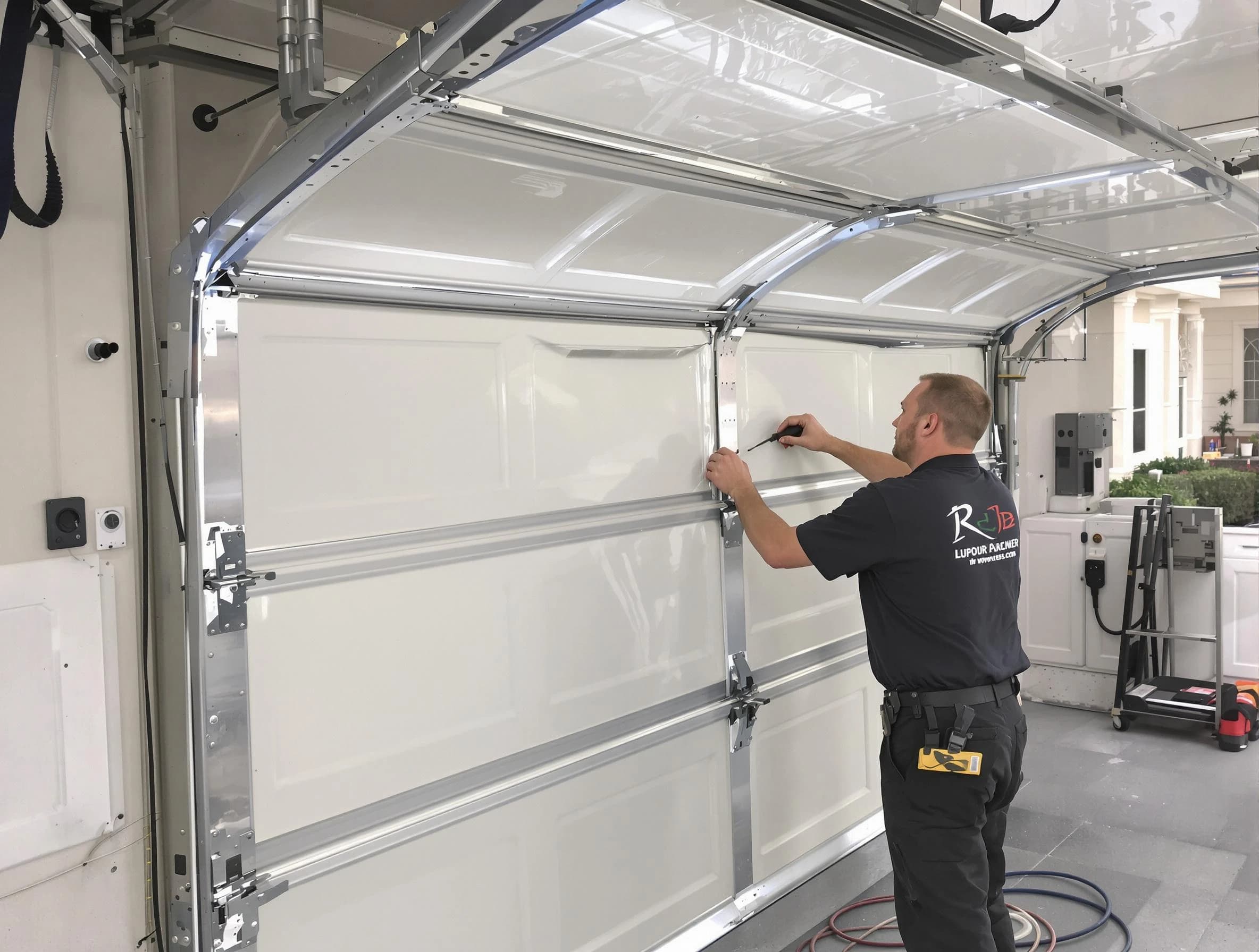 Midlothian Garage Door Repair professional performing panel repair in Midlothian