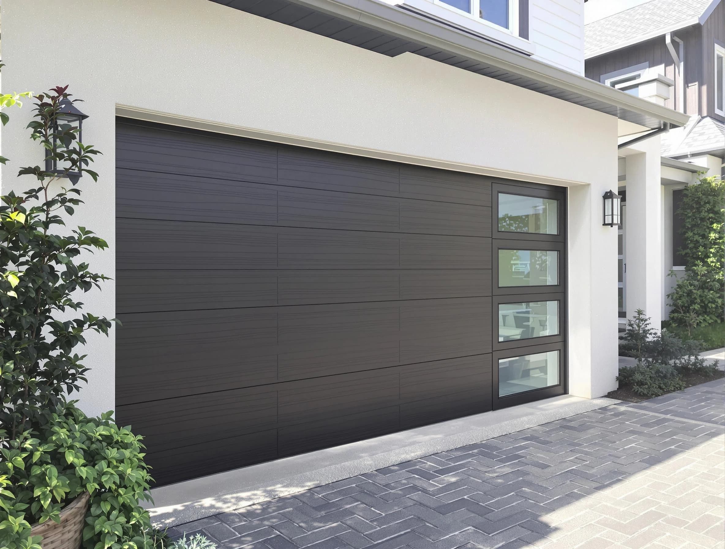 Custom garage door installation by Midlothian Garage Door Repair in Midlothian