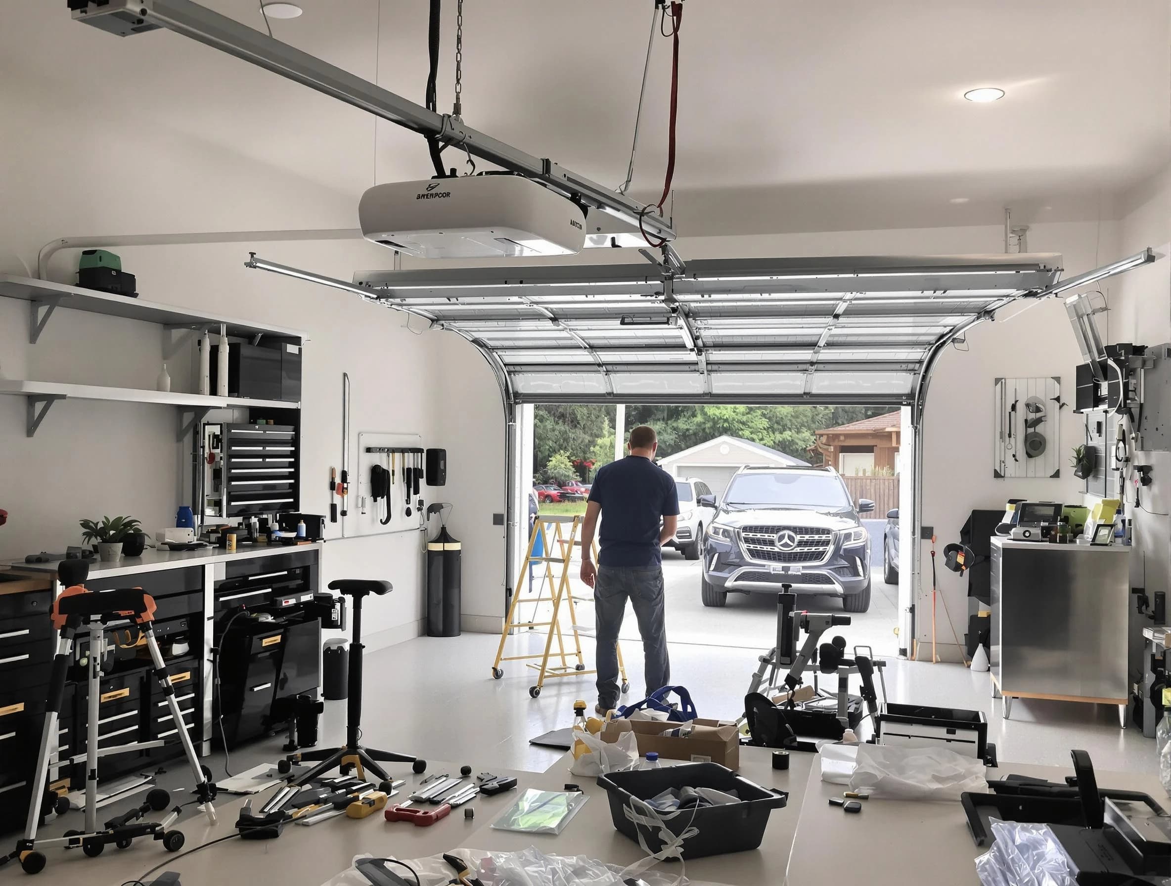 Garage door opener installation by Midlothian Garage Door Repair in Midlothian