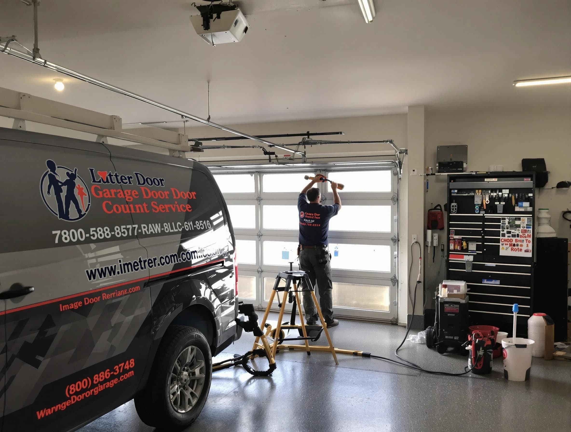Midlothian Garage Door Repair rapid response team performing same-day repair in Midlothian