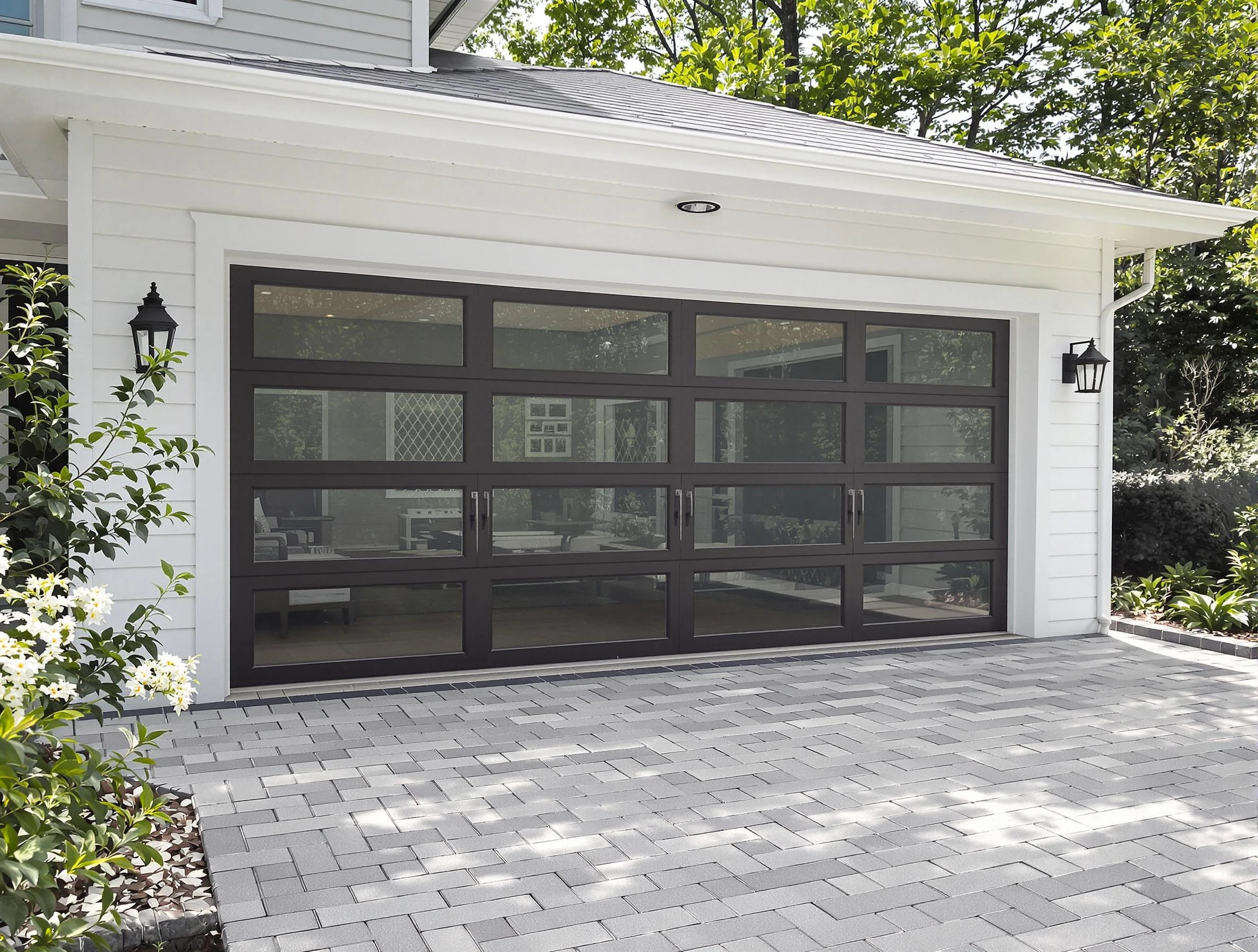 Midlothian Garage Door Repair design specialist presenting custom garage door options to Midlothian homeowner