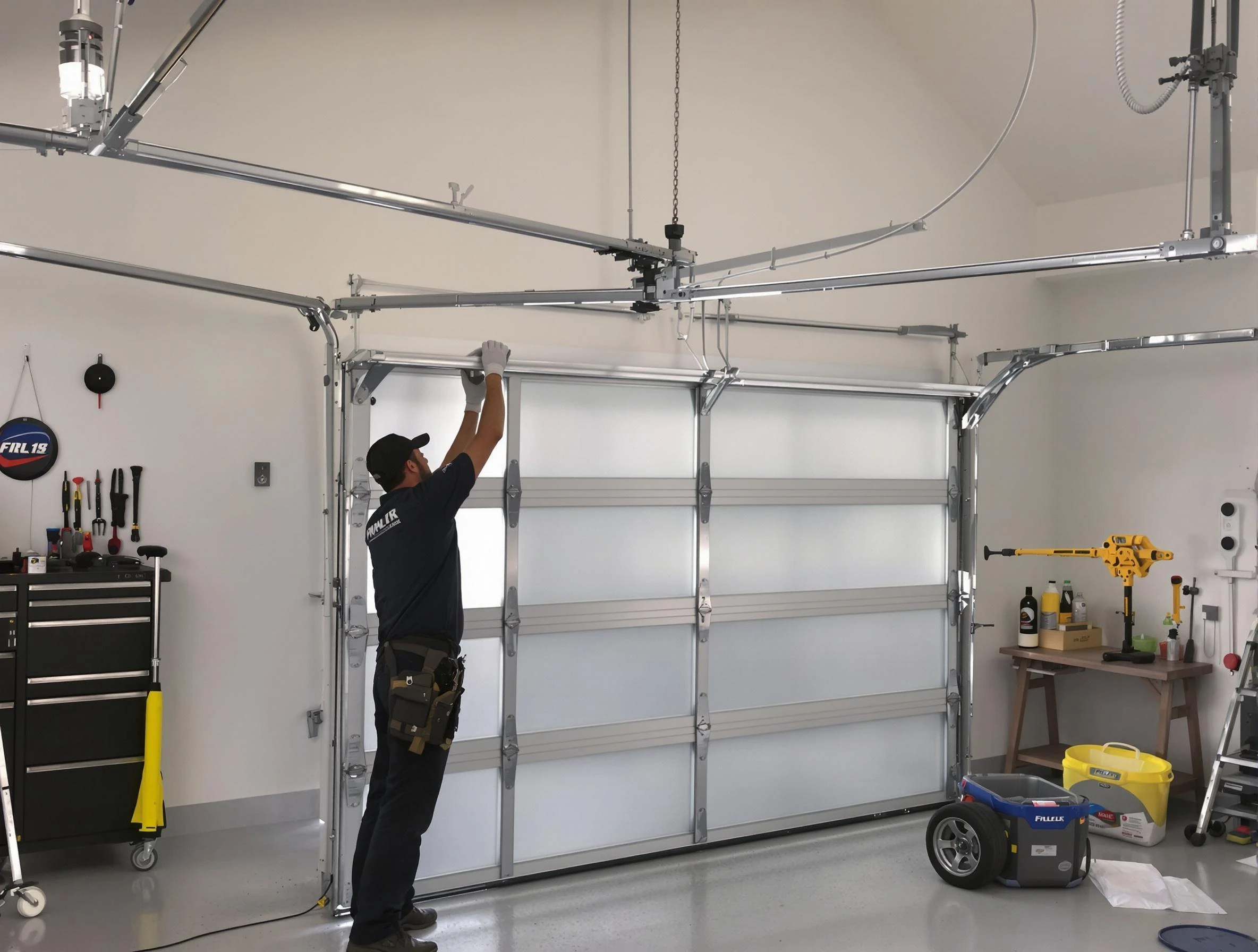 Midlothian Garage Door Repair certified team performing precision garage door installation in Midlothian