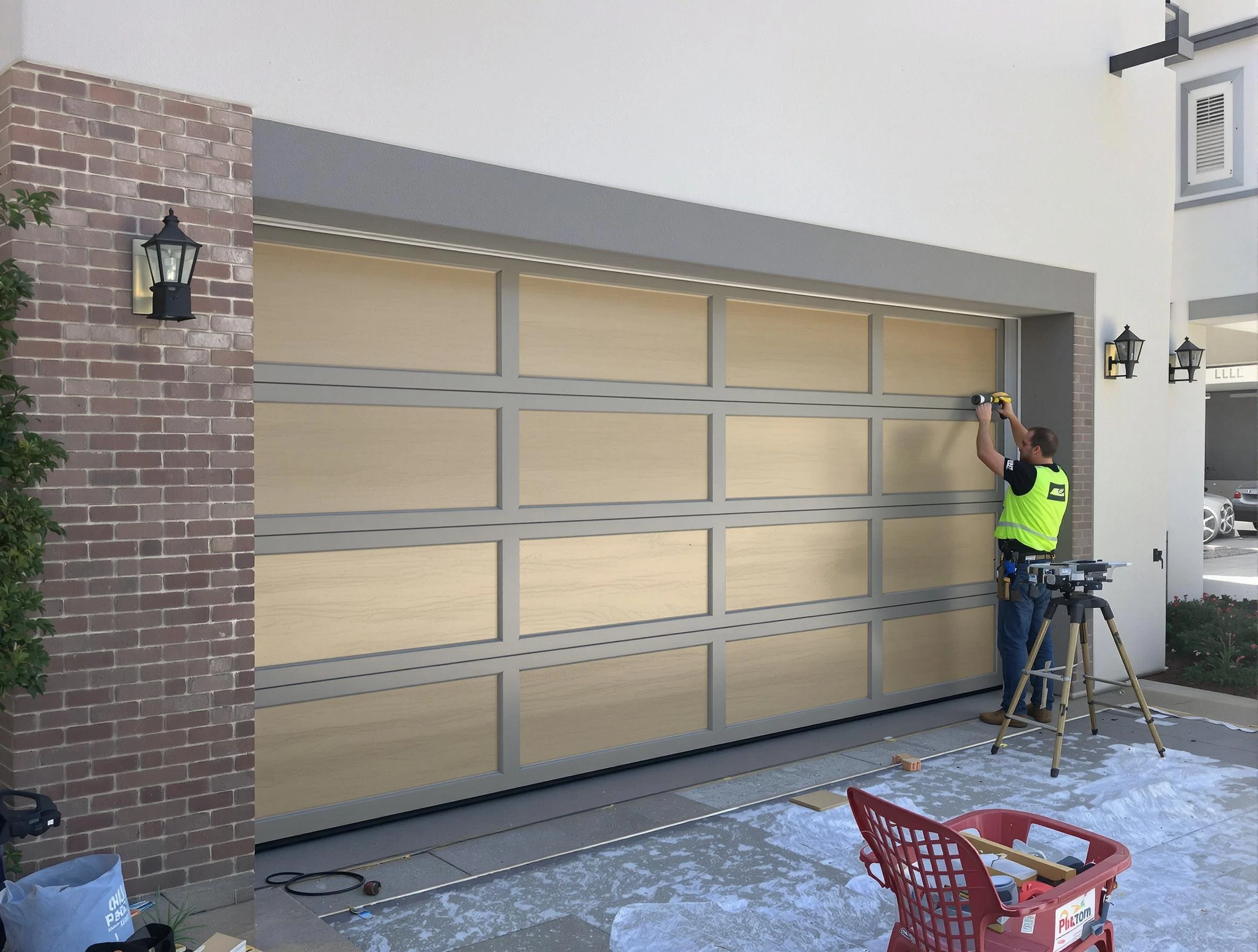 Garage door replacement service by Midlothian Garage Door Repair in Midlothian