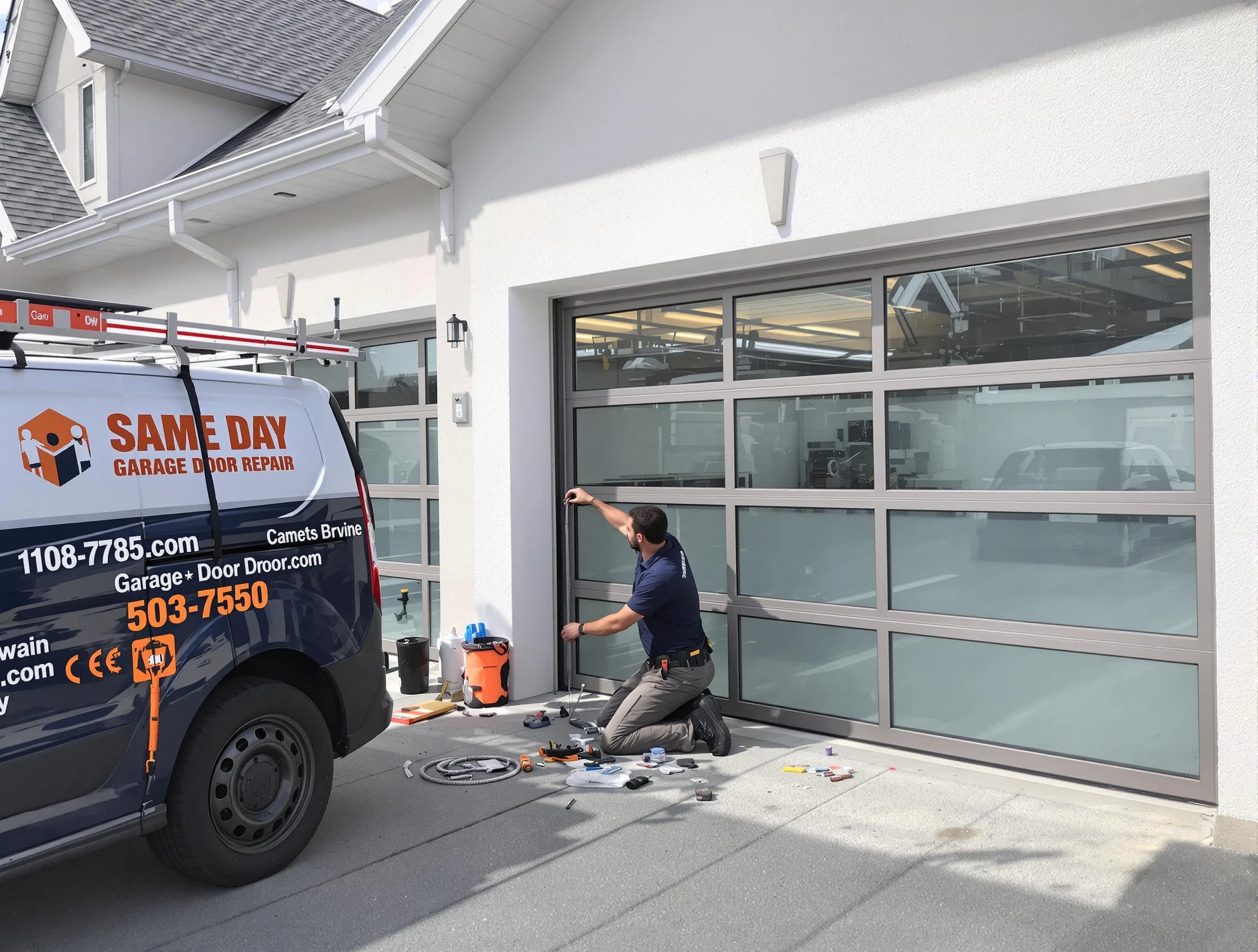 Same-day garage door repair service by Midlothian Garage Door Repair in Midlothian