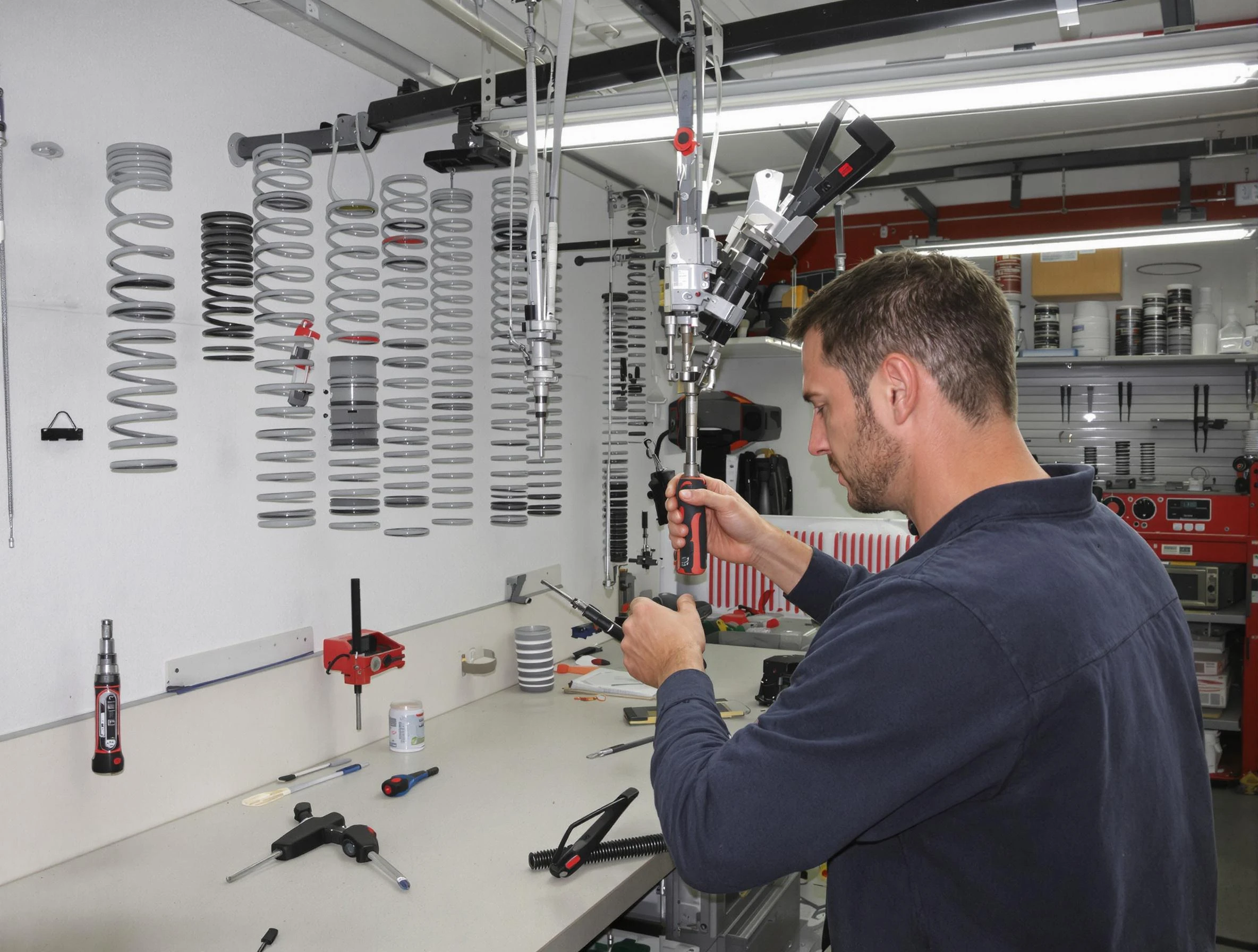 Midlothian Garage Door Repair safety certified technician performing precision spring replacement in Midlothian
